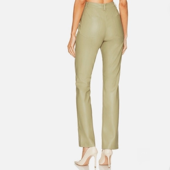 WeWoreWhat Vegan Leather Kickflare Pants Size 25 in Color Oat - Picture 9 of 9